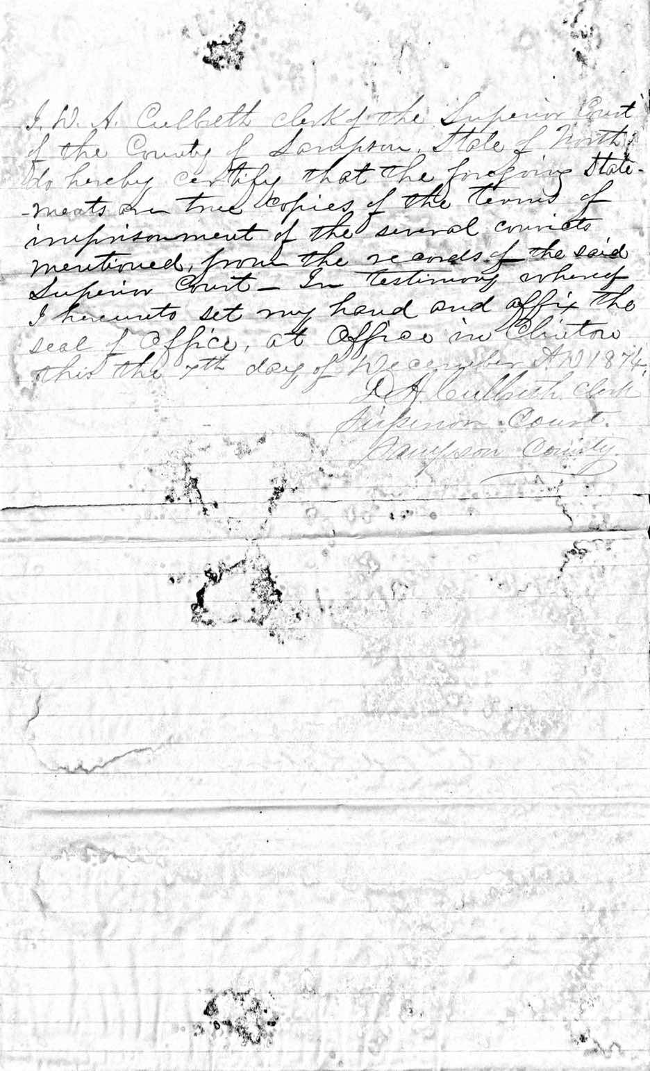 State of North Carolina vs. Moses Beatly et al.
