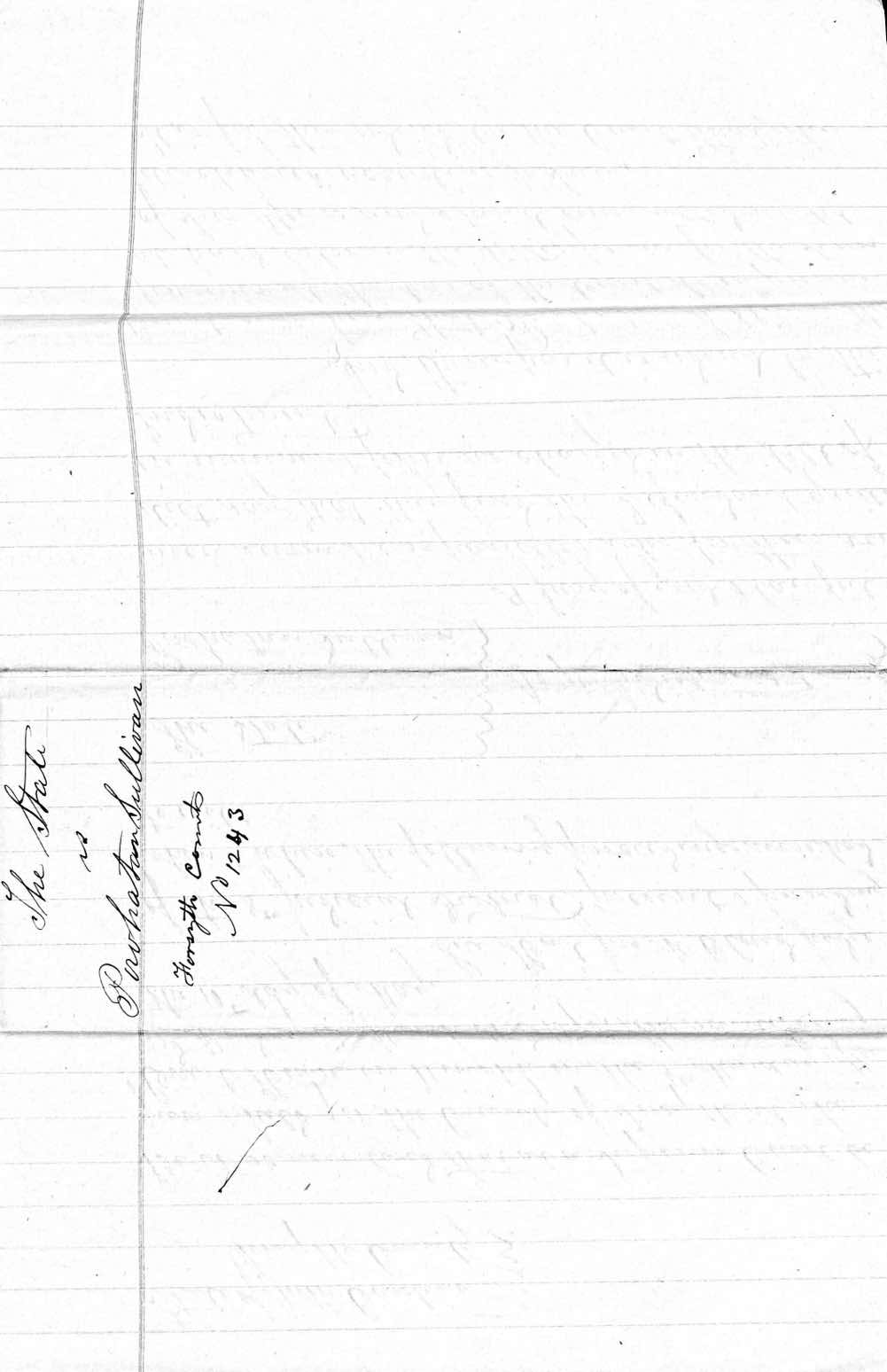 State of North Carolina vs. Powhatan Sullivan