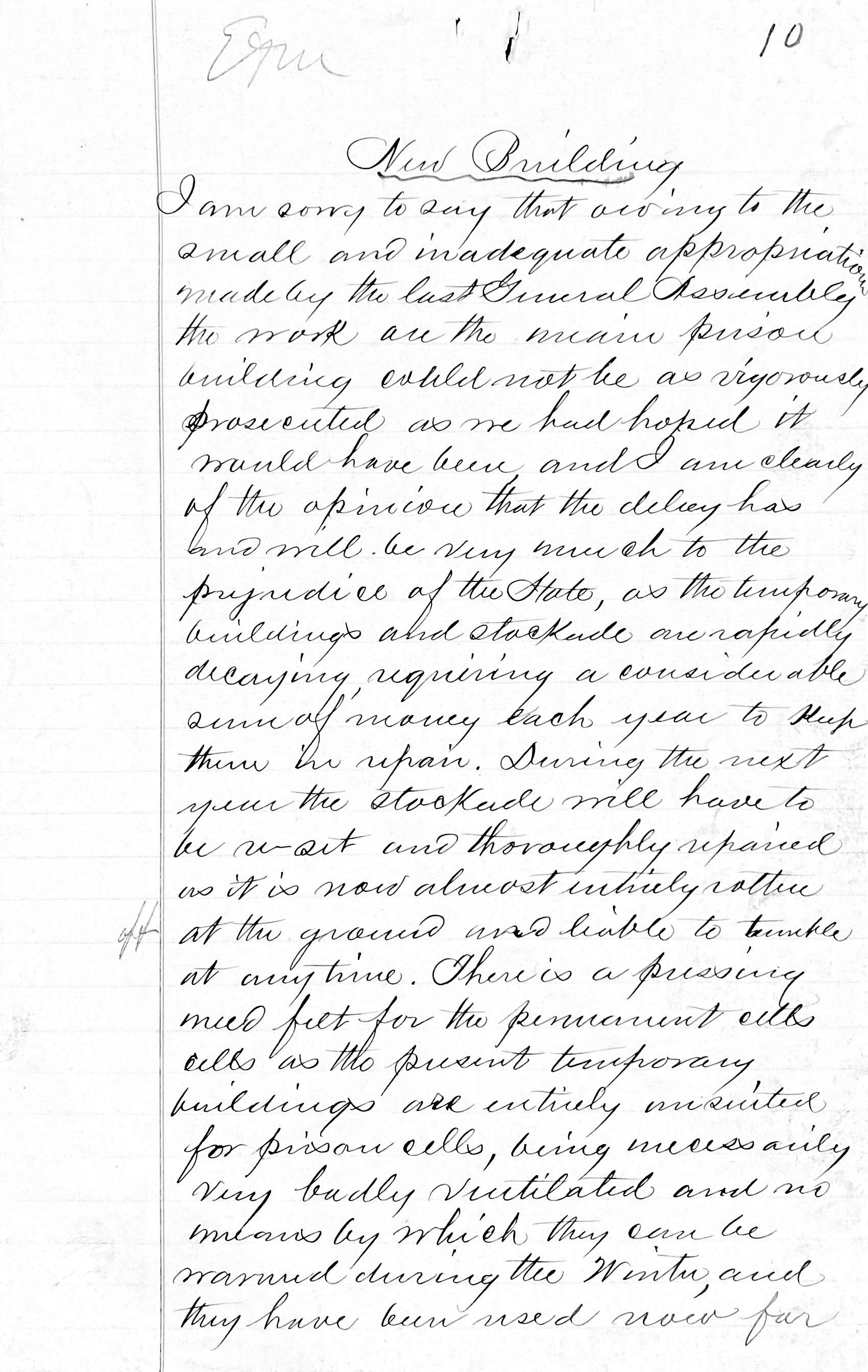 Penitentiary Report 10-31-1880