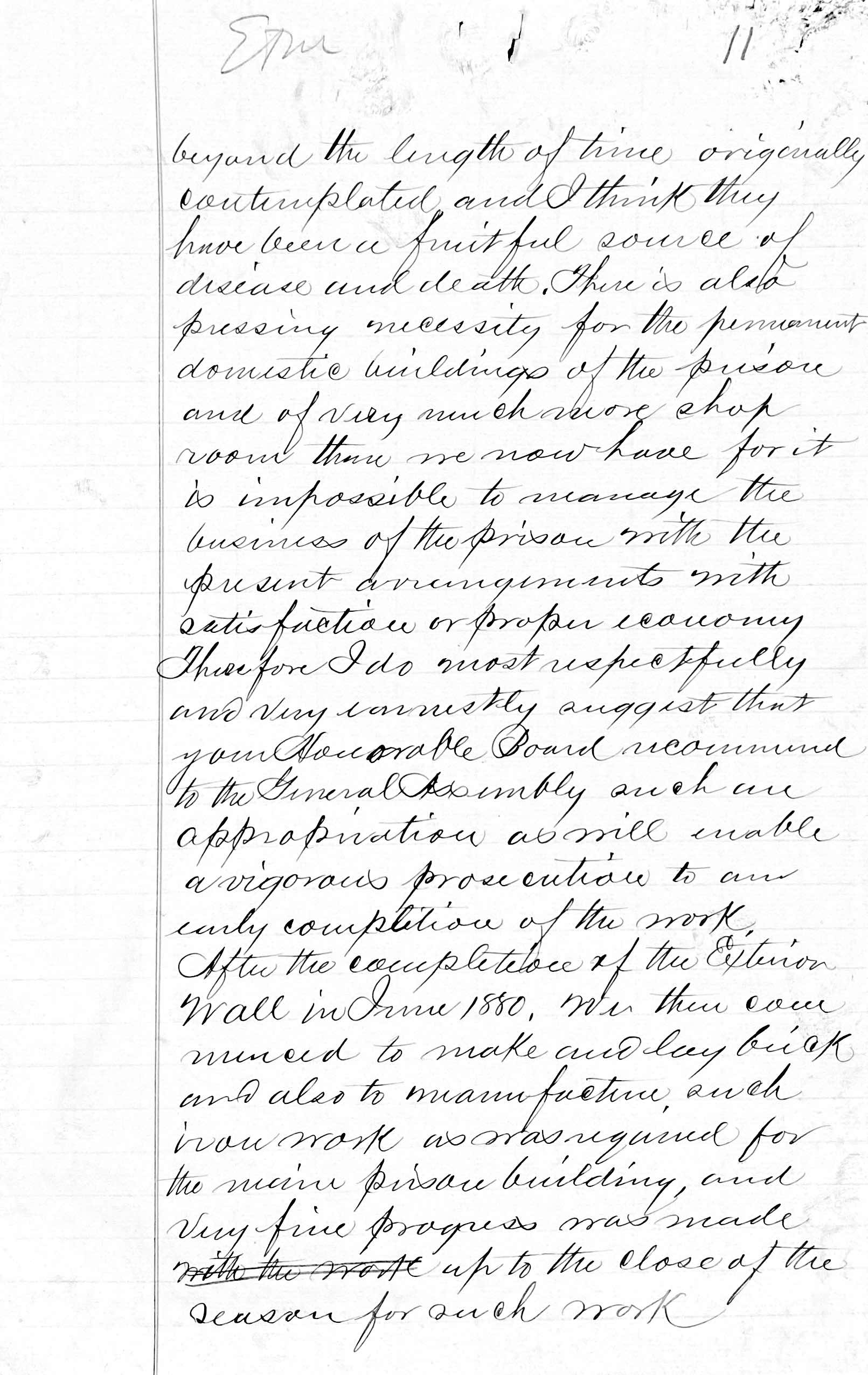 Penitentiary Report 10-31-1880
