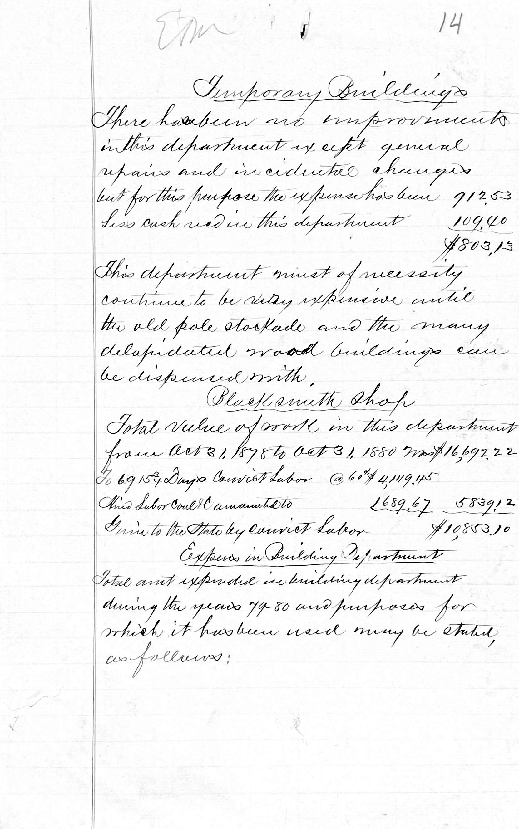 Penitentiary Report 10-31-1880