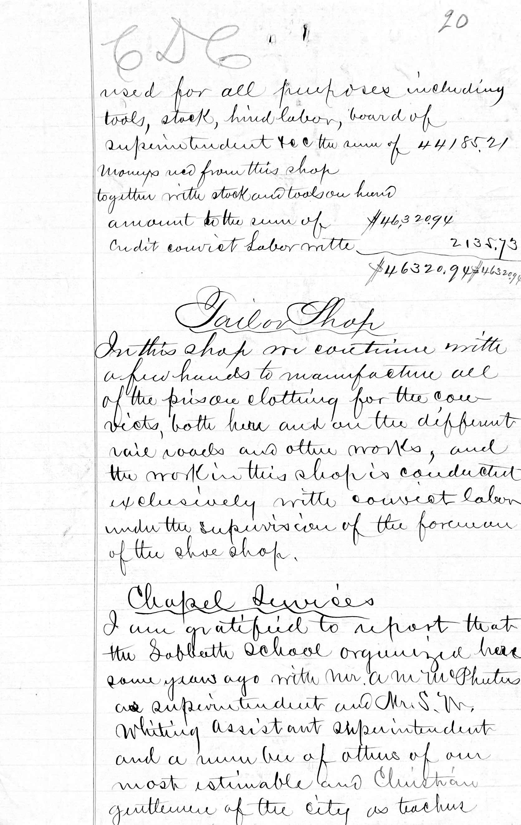 Penitentiary Report 10-31-1880