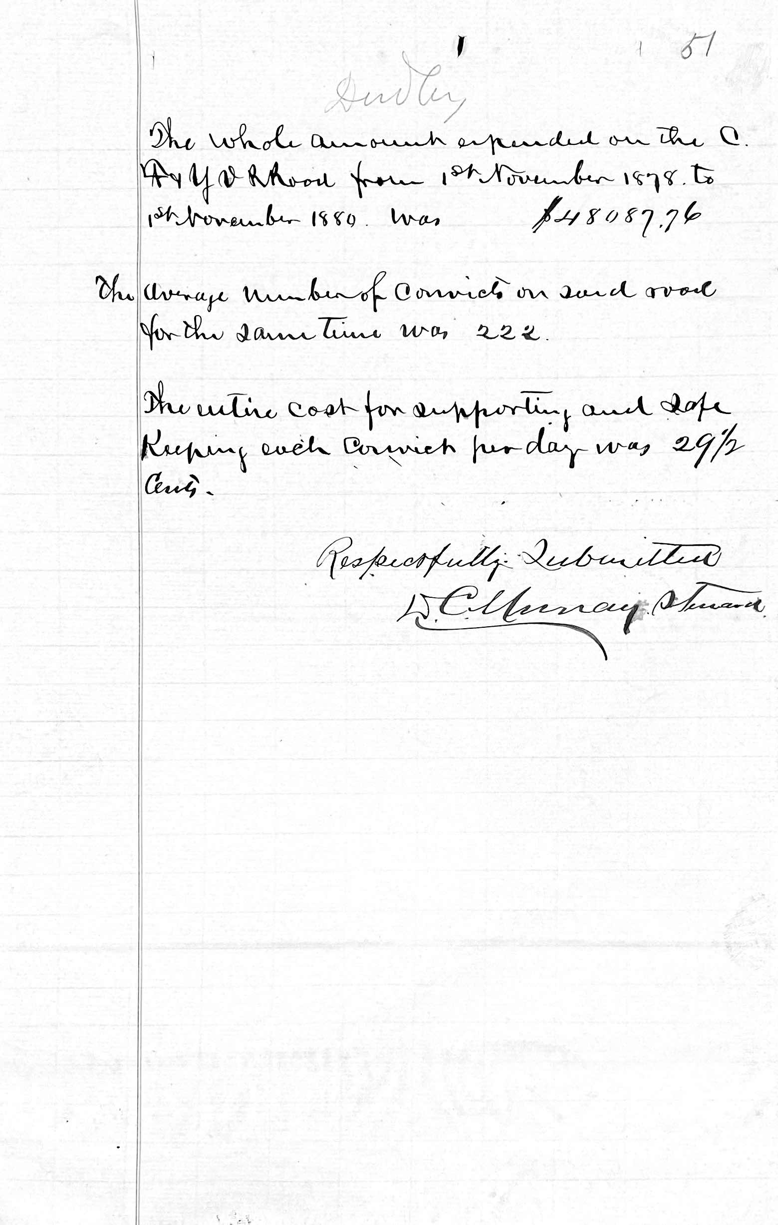 Penitentiary Report 10-31-1880