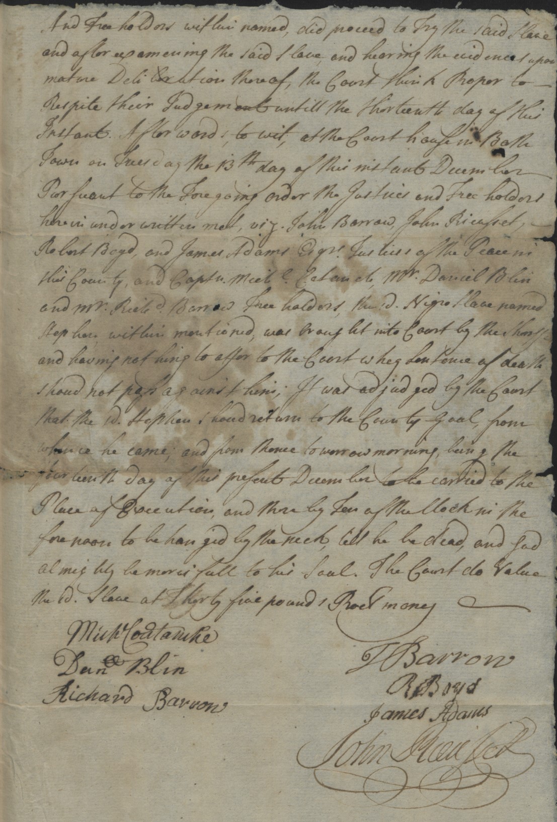 Trial of Stephen, 3 December 1748, page 2
