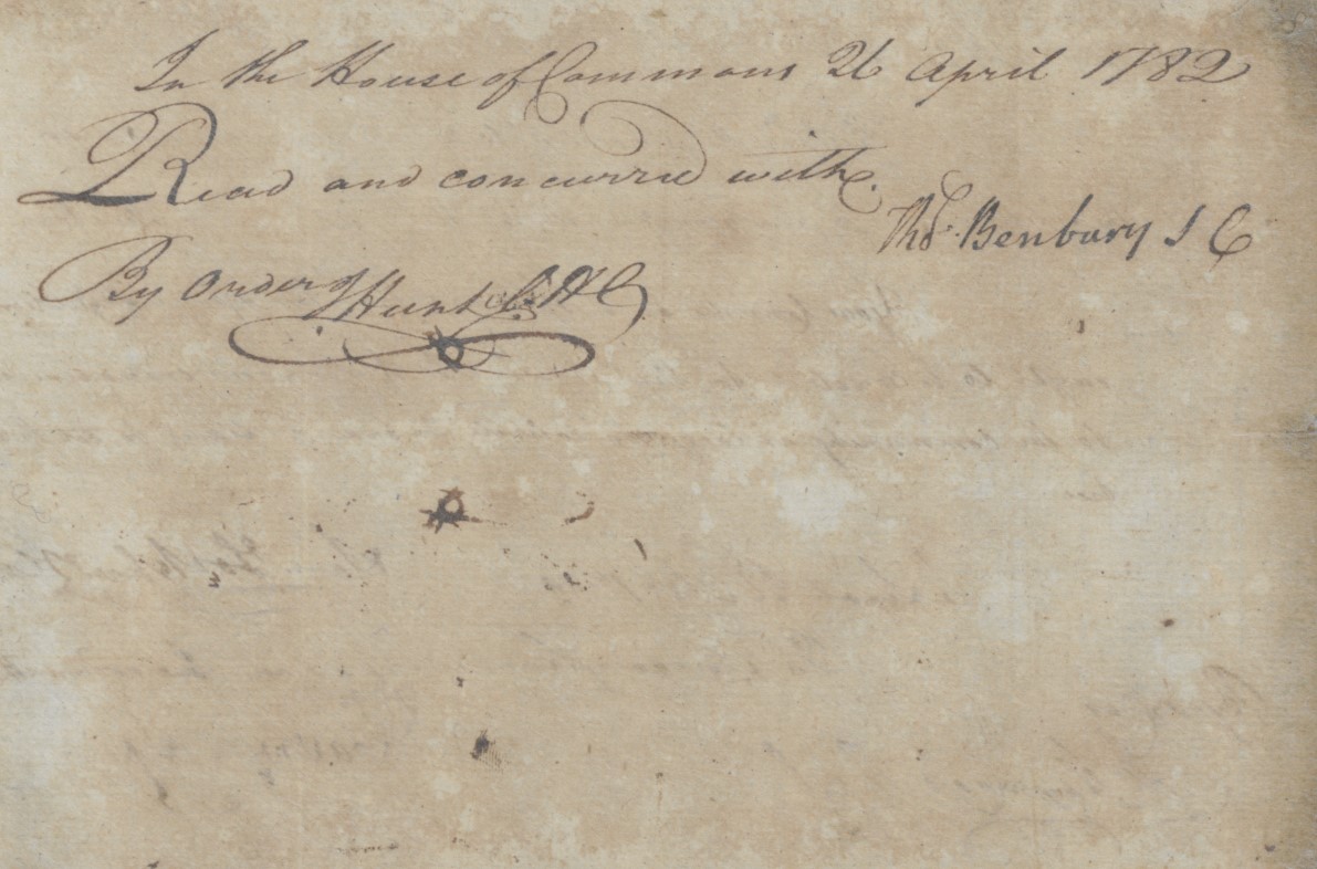 Message from Samuel Lockhart to the North Carolina State Senate, 25 April 1782, page 2