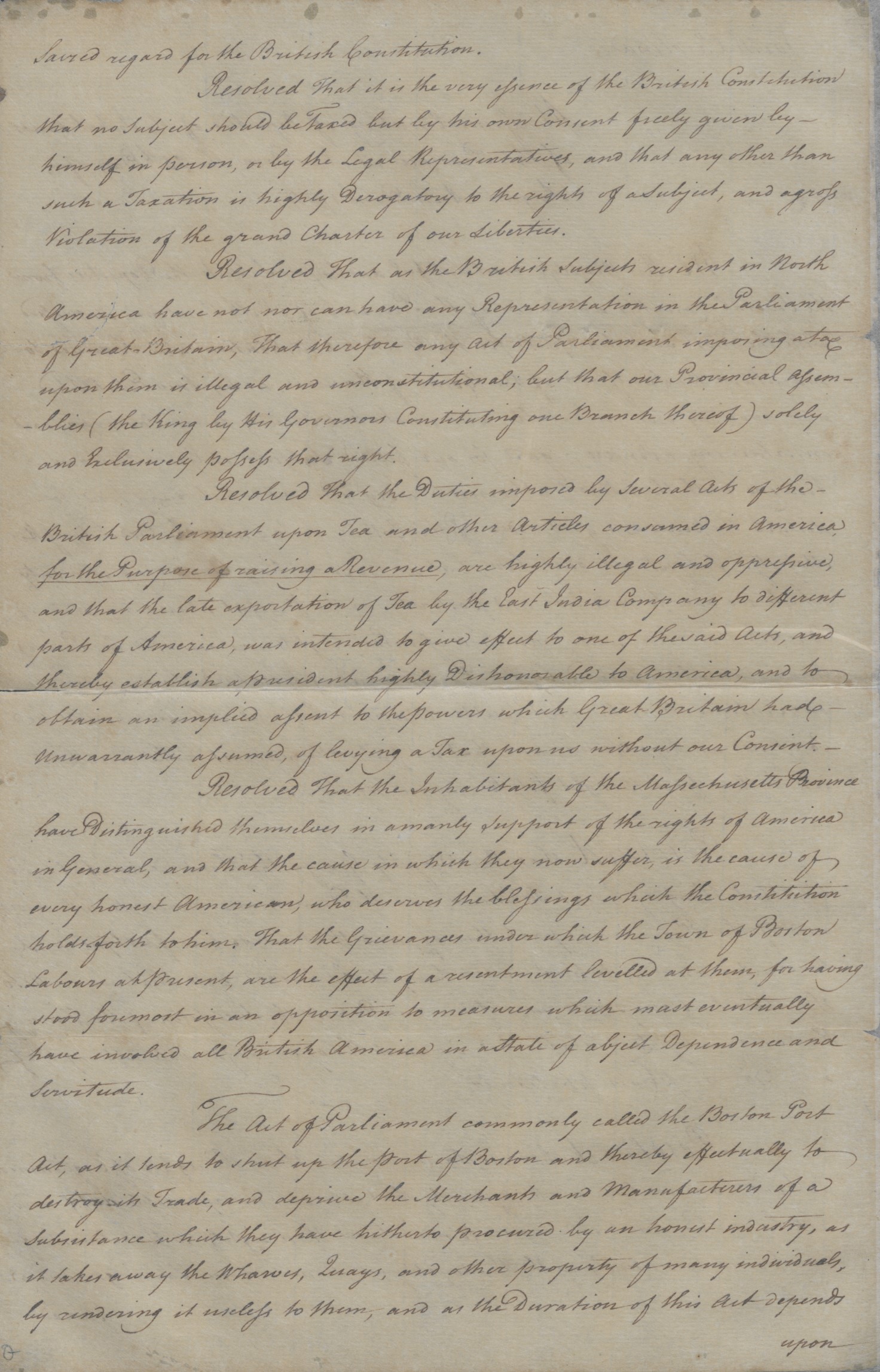 New Bern Resolves, 27 August 1774 Page 2