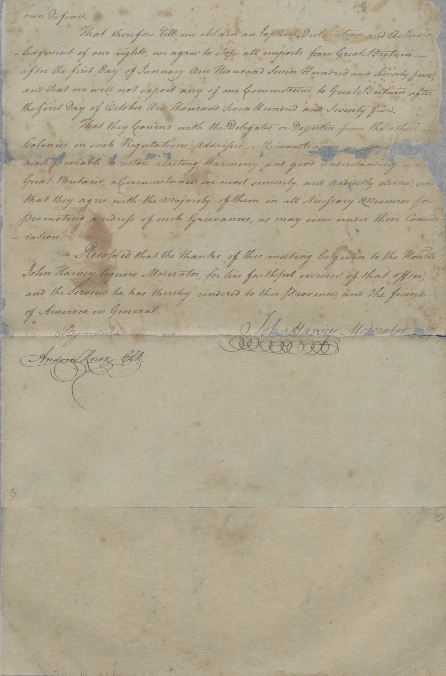 New Bern Resolves, 27 August 1774 Page 9