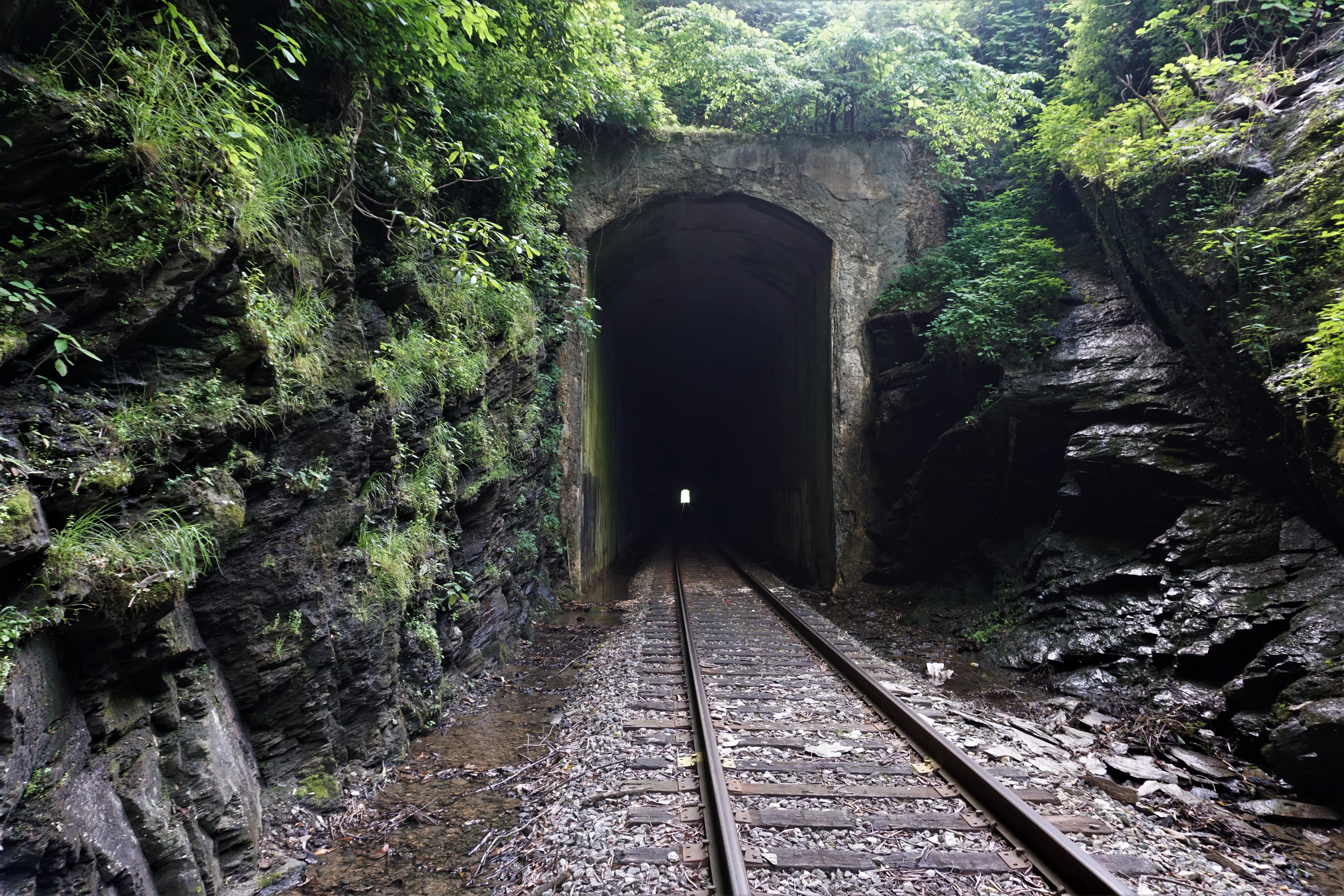 The Swannanoa Tunnel circa 2023 along the former Western North Carolina Railroad