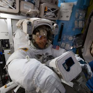 Christina Koch in space