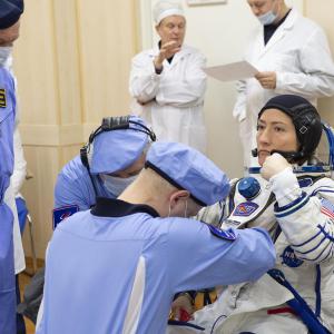 Soyuz MS-12 crew pre-flight
