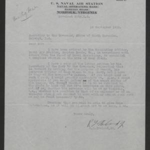 Letter from R. L. Ireland, Jr., to Santford Martin, September 18, 1918