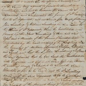 Deposition of James Rawlings, 6 August 1777, page 1