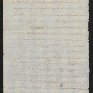 Deposition of Daniel Leggett, 13 August 1777, page 1