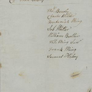 List of People Refusing to take the Oath of Allegiance in Chowan County, circa 2 May 1778, page 1