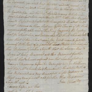 Deposition of John Wheatley, 4 July 1777, page 1