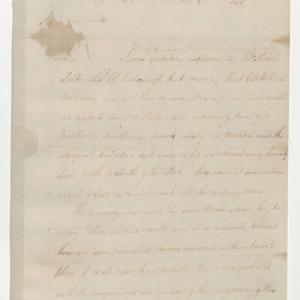 Letter from John Gray Blount to Richard Caswell, 5 July 1777, page 1