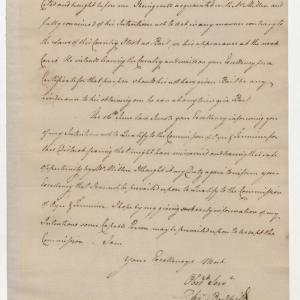 Letter from Charles Bondfield to Richard Caswell, 31 July 1777, page 1