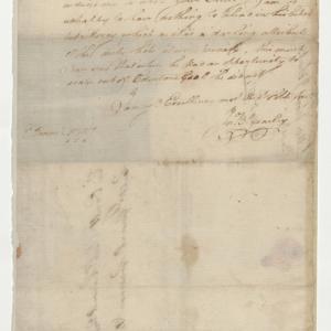 Letter from John Baptist Beasley to Richard Caswell, 2 December 1777, page 1