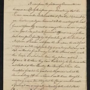 Letter from Joseph Blount, Robert Smith, and Charles Bondfield to Richard Caswell, 30 September 1777, page 1