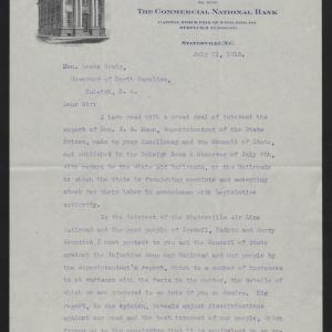 Letter from Ausley to Craig, July 11, 1913, page 1