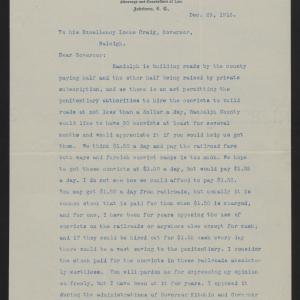 Letter from Hammer to Craig, December 29, 1913