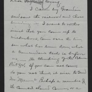 Letter from Dougherty to Craig, May 16, 1913, page 1