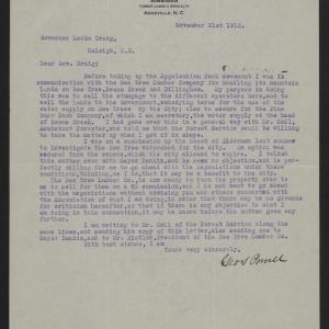 Letter from Powell to Craig, November 21, 1913