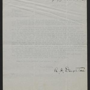 Letter from Doughton to Craig, July 22, 1915