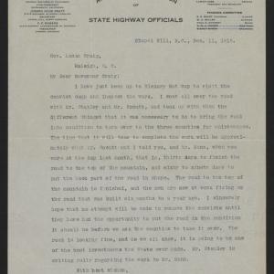 Letter from Pratt to Craig, December 11, 1915