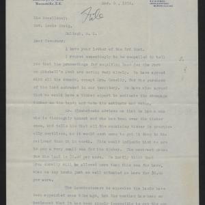Letter from Watson to Craig, March 6, 1916, page 1