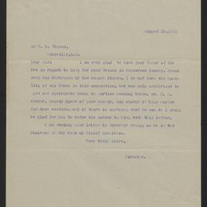 Letter from Kilgore to Thomas, August 10, 1916