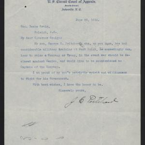 Letter from Pritchard to Craig, June 23, 1916