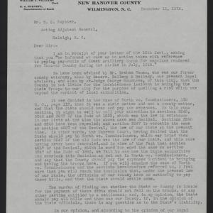 Letter from McGirt to Royster, December 15, 1916, page 1