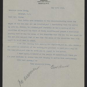 Letter from Powell to Craig, May 10, 1913