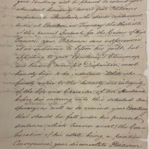 Petition from Mary Lewellen to Richard Caswell, c23 September 1777, page 1