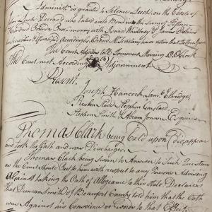 Hyde County Court Minutes, September 1777
