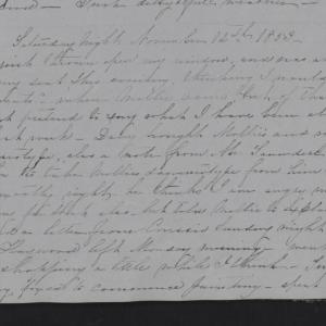Diary Entry from Margaret Eliza Cotten, 12 November 1853, Page 1