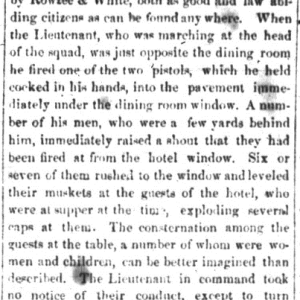 Newspaper article about George W. Kirk and his Soldiers, 15 July 1870. Picture 1