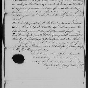 Proof of Service for William J. Clarke, 24 June 1851, page 1