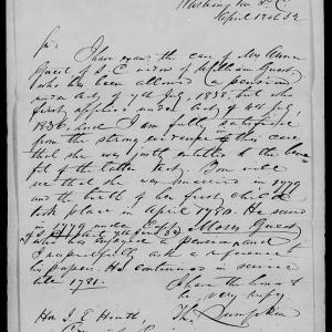 Letter from Thomas Lumpkin to James Ewell Heath, 12 April 1852, page 1