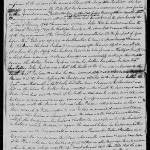 Application for a Widow's Pension from Huldah Hill, 3 February 1838, page 1