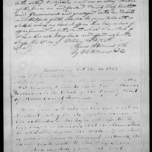 Letter from Joseph H. Peyton to James L. Edwards, 16 October 1845