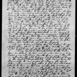 Application for a Widow's Pension from Lydia Ray, 30 July 1840, page 1