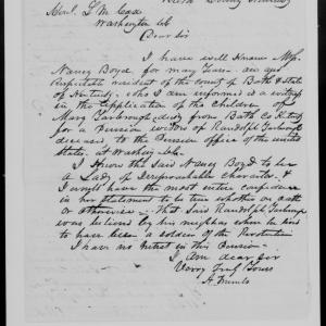 Letter from Andrew Alkire Trumbo to Leander Martin Cox, 2 March 1854, page 1