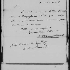 Letter from William B. Campbell to James L. Edwards, 19 June 1838, page 1