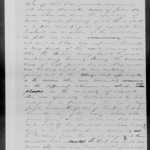 Affidavit of James W. Osborne in support of a Pension Claim for Susana Alexander, 25 September 1851, page 1