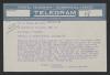 Telegram from Frank A. Hampton to Thomas W. Bickett, March 13, 1919