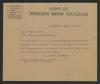 Telegram from Thomas W. Bickett to John V. B. Metts, April 4, 1919